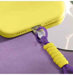 Avizar Dragonne pour Smartphone Design Tressé Accroche Universelle Violet