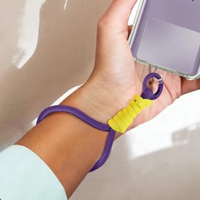 Avizar Dragonne pour Smartphone Design Tressé Accroche Universelle Violet — image 5