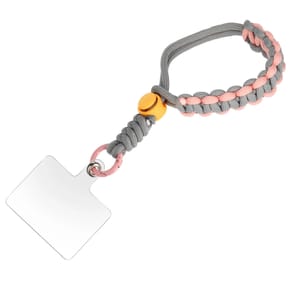 Avizar Dragonne pour Smartphone Design Tressé Ajustable Accroche Universelle Gris Clair