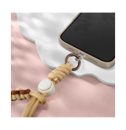 Avizar Dragonne pour Smartphone Design Tressé Marron