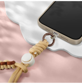 Avizar Dragonne pour Smartphone Design Tressé Marron