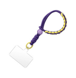 Avizar Dragonne pour Smartphone Design Tressé Violet Foncé