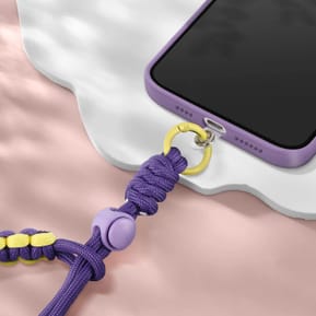 Avizar Dragonne pour Smartphone Design Tressé Violet Foncé — image 3