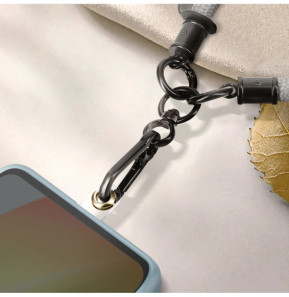 Avizar Dragonne pour Smartphone Nylon Souple Gris