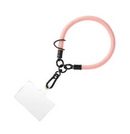 Avizar Dragonne pour Smartphone Nylon Souple Rose Poudré