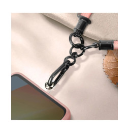Avizar Dragonne pour Smartphone Nylon Souple Rose Poudré