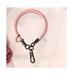 Avizar Dragonne pour Smartphone Nylon Souple Rose Poudré