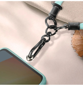 Avizar Dragonne pour Smartphone Nylon Souple Turquoise