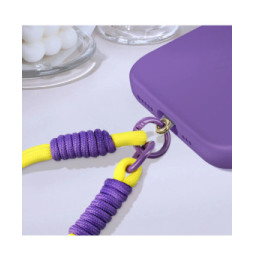 Avizar Dragonne pour Téléphone Bracelet Nylon Jaune