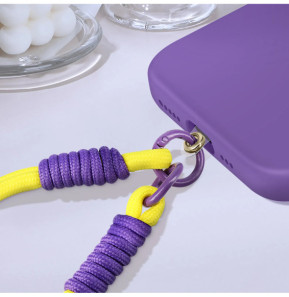 Avizar Dragonne pour Téléphone Bracelet Nylon Jaune