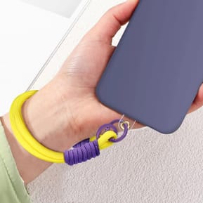 Avizar Dragonne pour Téléphone Bracelet Nylon Jaune — image 5
