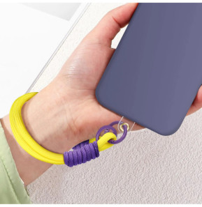 Avizar Dragonne pour Téléphone Bracelet Nylon Jaune