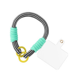 Avizar Dragonne pour Téléphone Bracelet Nylon Noir / Jaune