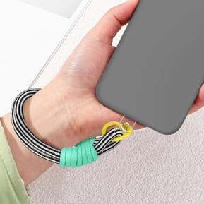 Avizar Dragonne pour Téléphone Bracelet Nylon Noir / Jaune — image 5