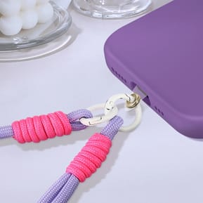 Avizar Dragonne pour Téléphone Bracelet Nylon Violet Clair — image 4