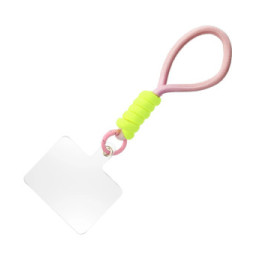 Avizar Dragonne pour Téléphone Nylon Tressé Attache incluse Rose Poudré