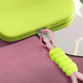 Avizar Dragonne pour Téléphone Nylon Tressé Attache incluse Rose Poudré — image 3