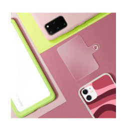 Avizar Dragonne pour Téléphone Nylon Tressé Attache incluse Rose Poudré