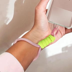 Avizar Dragonne pour Téléphone Nylon Tressé Attache incluse Rose Poudré — image 5