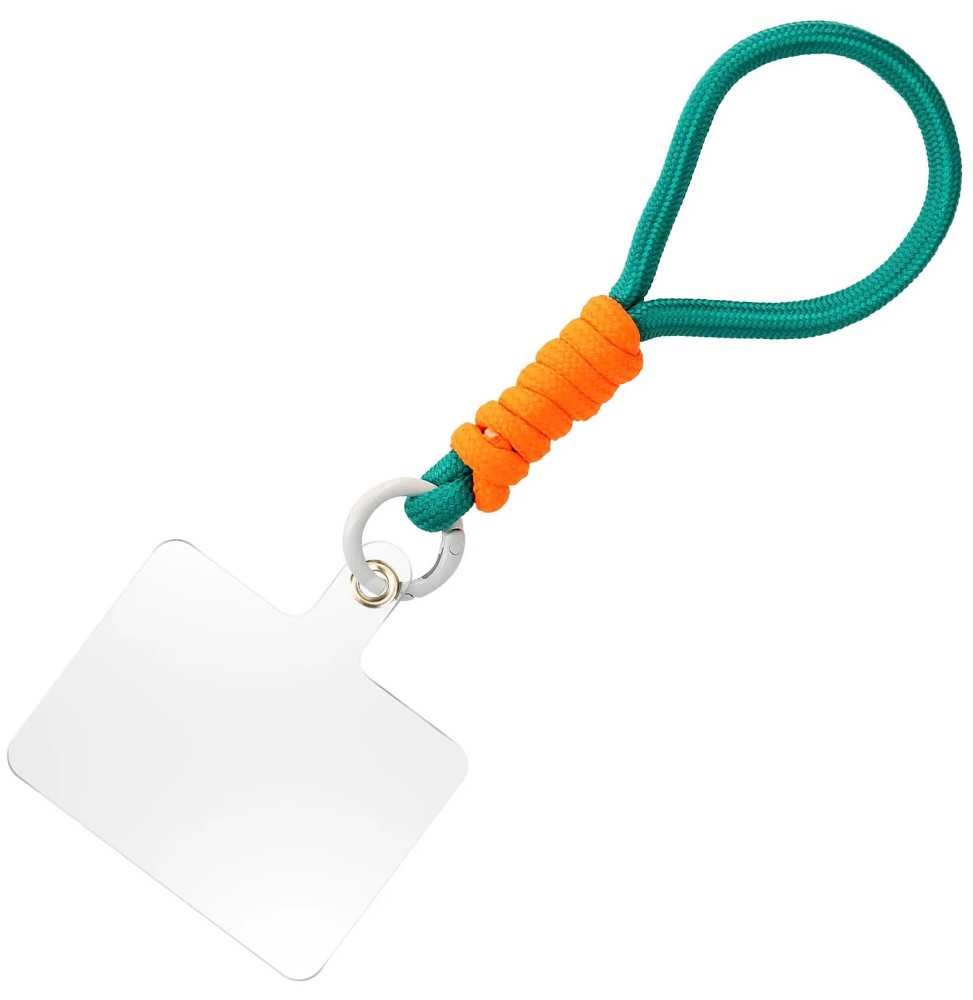 Avizar Dragonne pour Téléphone Nylon Tressé Attache incluse Turquoise