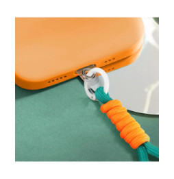 Avizar Dragonne pour Téléphone Nylon Tressé Attache incluse Turquoise