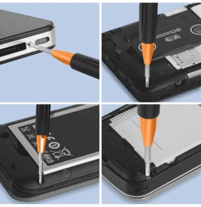 Avizar Kit d'outils Démontage Réparation Smartphone / tablette Set 6 pièces Multicolore