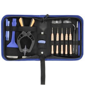 Avizar Kit Universel d'outils complet réparation Smartphone/tablette set 19 pieces Noir