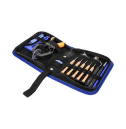 Avizar Kit Universel d'outils complet réparation Smartphone/tablette set 19 pieces Noir