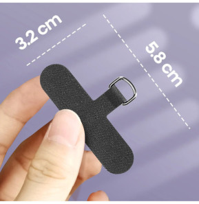 Avizar Languette d'Attache noire Universelle Téléphone Compatible Cordon Lanière