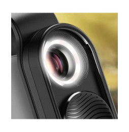 Avizar Microscope Smartphone Zoom 100X et Anneau LED avec Cache coulissant 30mAh - Noir