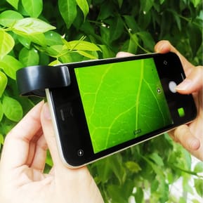 Avizar Microscope Smartphone Zoom 100X et Anneau LED avec Cache coulissant 30mAh - Noir — image 4