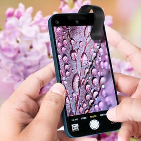 Avizar Microscope Smartphone Zoom 100X et Anneau LED avec Cache coulissant 30mAh - Noir — image 5