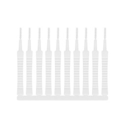 Avizar Pack de 10x Brosses de Nettoyage Nylon pour Smartphone Ports de Charge Blanc