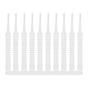 Avizar Pack de 10x Brosses de Nettoyage Nylon pour Smartphone Ports de Charge Blanc