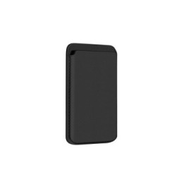 Avizar Porte Carte Magsafe iPhone 12 et 13 et 13 Revêtement en Cuir Magnétique noir