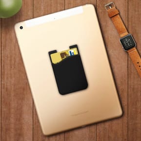 Avizar Porte-carte Smartphone et tablette Rangement pour carte Silicone adhésif - Noir — image 3