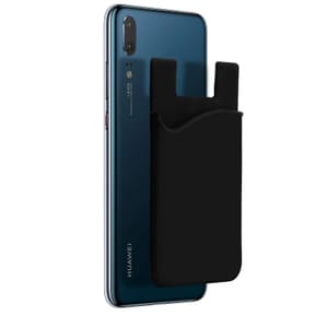 Avizar Porte-carte Smartphone et tablette Rangement pour carte Silicone adhésif - Noir — image 4