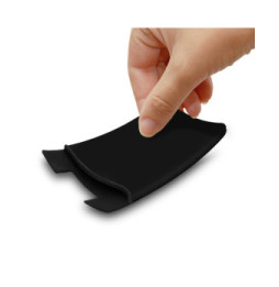 Avizar Porte-carte Smartphone et tablette Rangement pour carte Silicone adhésif - Noir