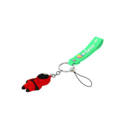 Avizar Porte-clé Dragonne Figurine Série Coréenne Squid Game Bracelet Silicone Vert