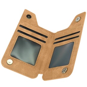 Avizar Portefeuille Adhésif 5 compartiments et Rangement extérieur zippé Finition carbone Doré — image 2