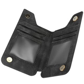 Avizar Portefeuille Adhésif 5 compartiments et Rangement extérieur zippé Finition carbone Noir — image 2