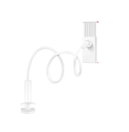 Avizar Support Bureau pour Smartphone et Tablette Rotatif Bras Flexible Blanc