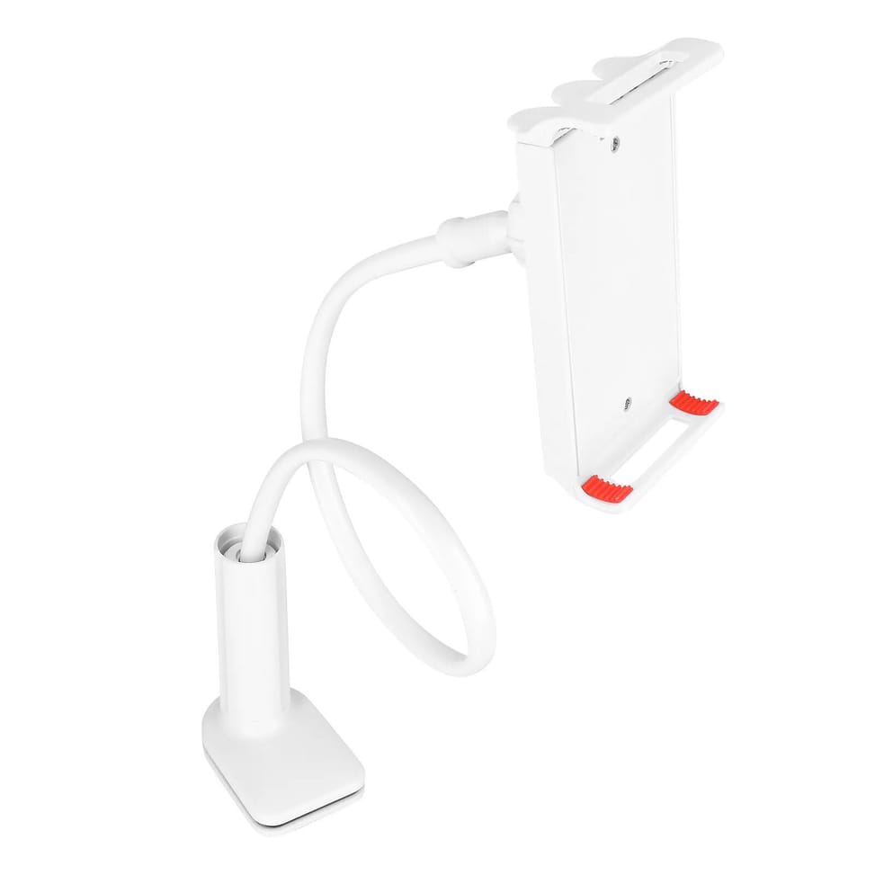 Avizar Support Bureau pour Smartphone et Tablette Rotatif Bras Flexible Blanc — image 2