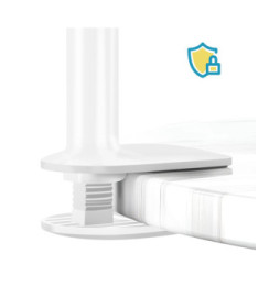 Avizar Support Bureau pour Smartphone et Tablette Rotatif Bras Flexible Blanc