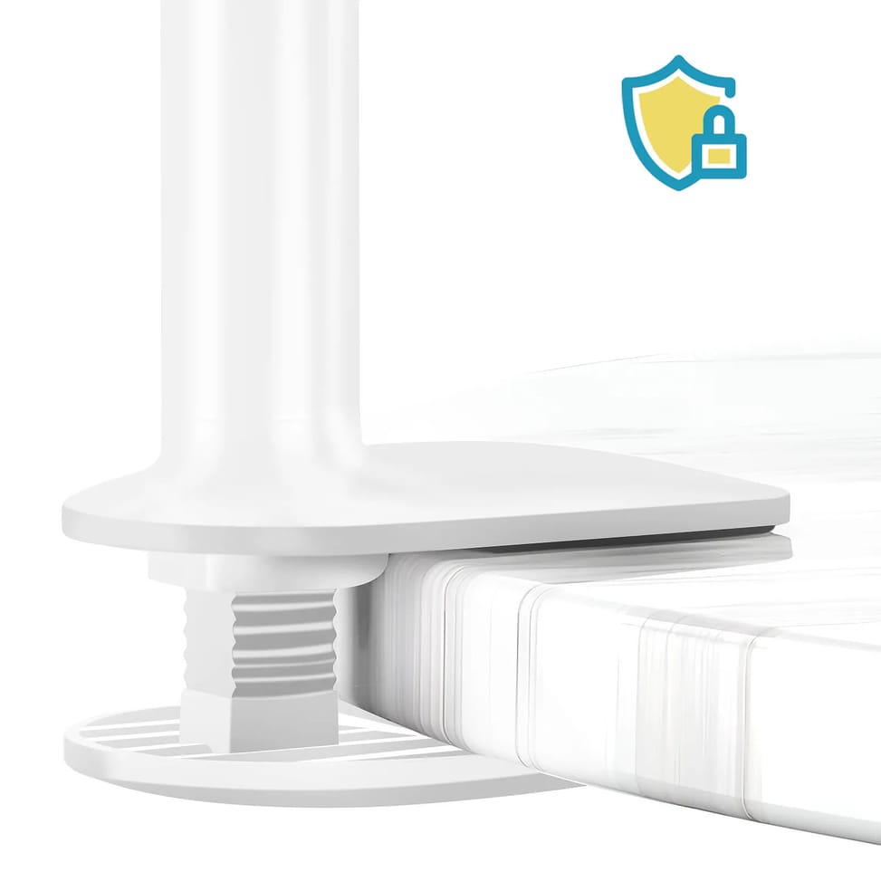 Avizar Support Bureau pour Smartphone et Tablette Rotatif Bras Flexible Blanc — image 4