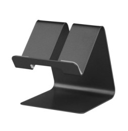 Avizar Support Bureau pour Smartphone Patins Antidérapants Aluminium Noir