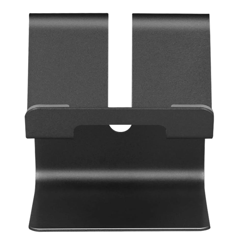 Avizar Support Bureau pour Smartphone Patins Antidérapants Aluminium Noir — image 2