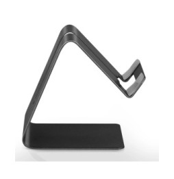 Avizar Support Bureau pour Smartphone Patins Antidérapants Aluminium Noir