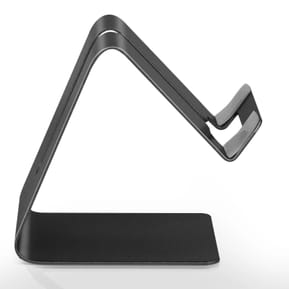 Avizar Support Bureau pour Smartphone Patins Antidérapants Aluminium Noir — image 3