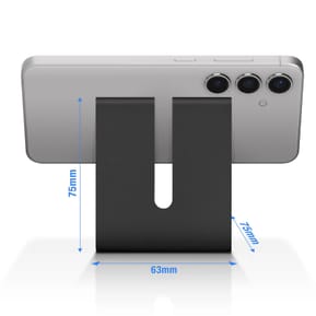 Avizar Support Bureau pour Smartphone Patins Antidérapants Aluminium Noir — image 4